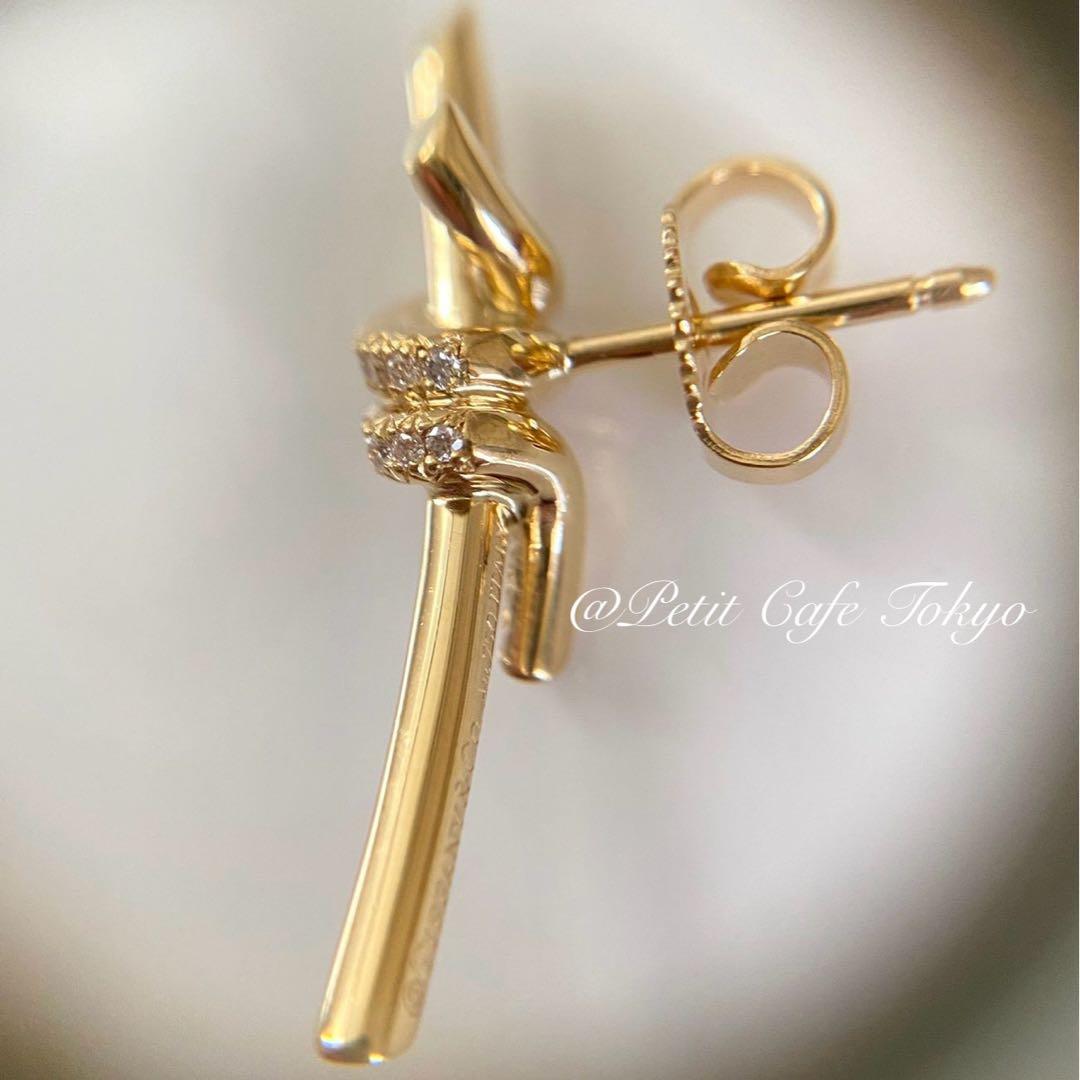 Tiffany(ティファニー) ノット　ピアス　18K イエローゴールド　片方