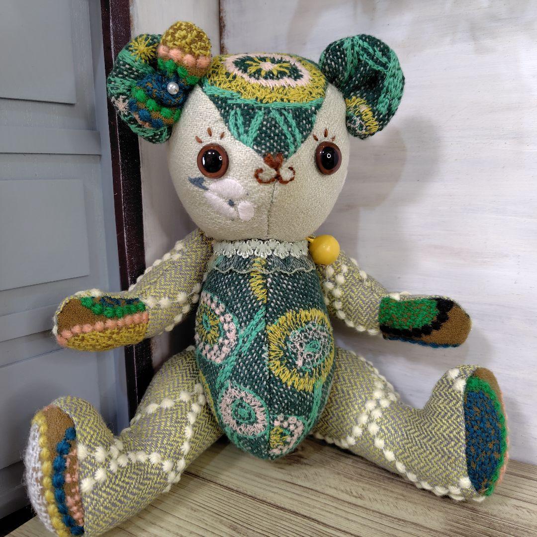 ミナペルホネン＊ハンドメイド＊ぬいぐるみ＊テディベア＊79