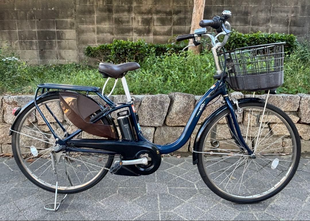 大阪　電動アシスト自転車　ヤマハPAS with 26インチ　3段　12.3