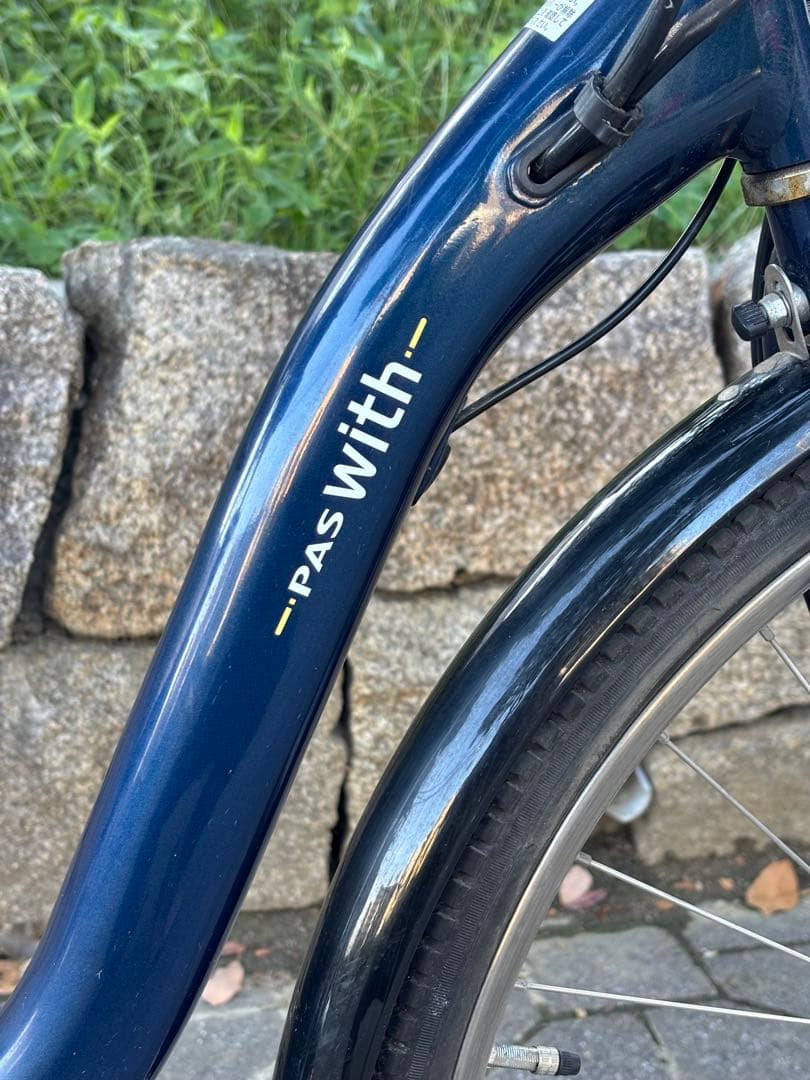 大阪　電動アシスト自転車　ヤマハPAS with 26インチ　3段　12.3