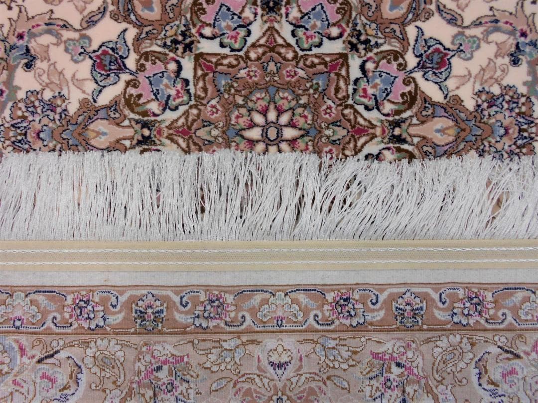 170万ノット！輝く、多色織絨毯！本場イラン産150×225cm -201051