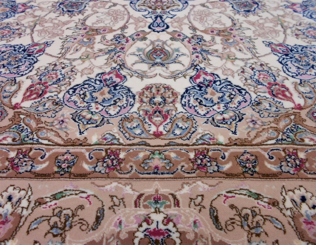 170万ノット！輝く、多色織絨毯！本場イラン産150×225cm -201051