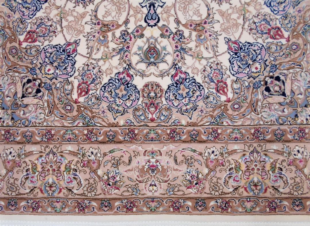 170万ノット！輝く、多色織絨毯！本場イラン産150×225cm -201051