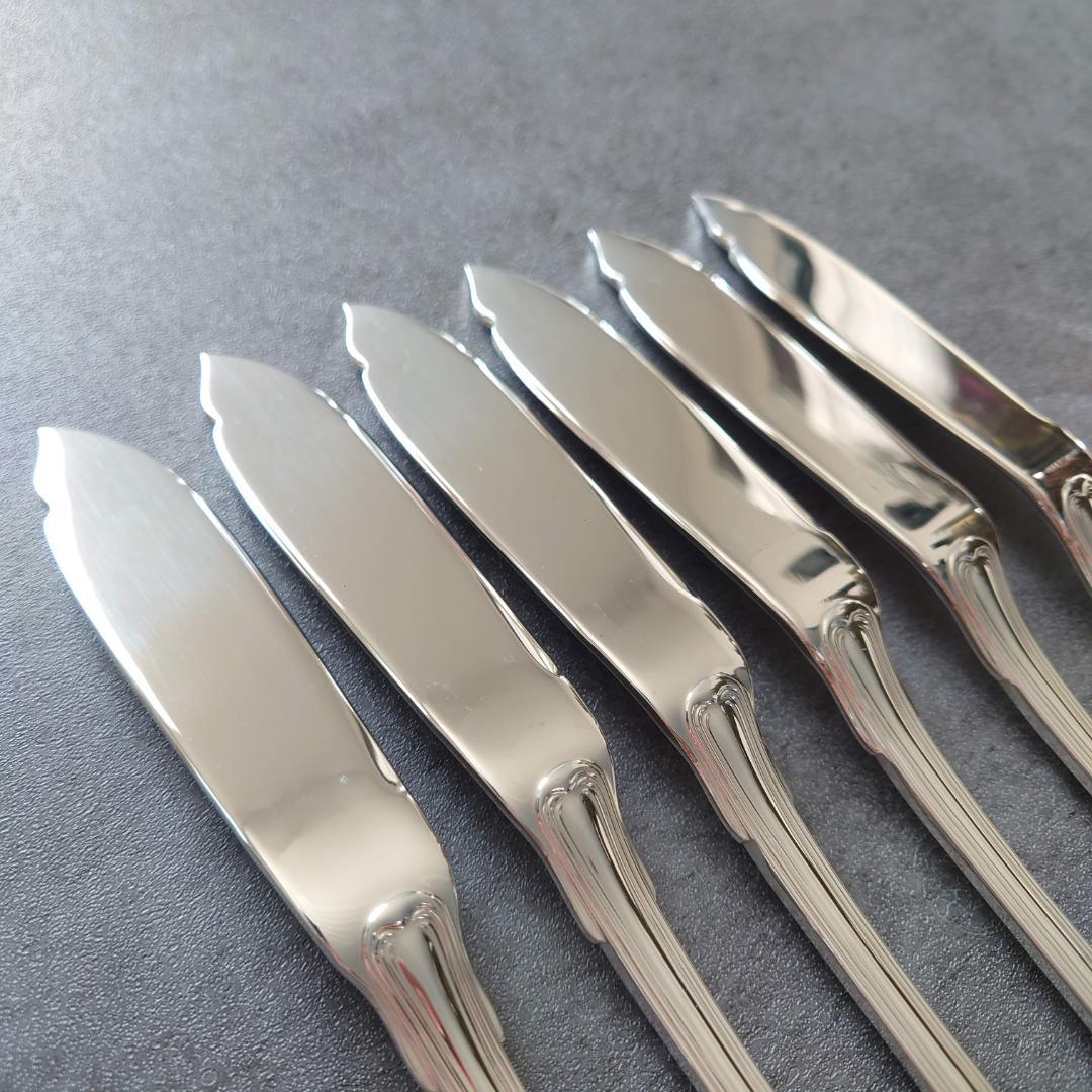 希少 極美品 クリストフル ポートロイヤル フィッシュナイフ 6点