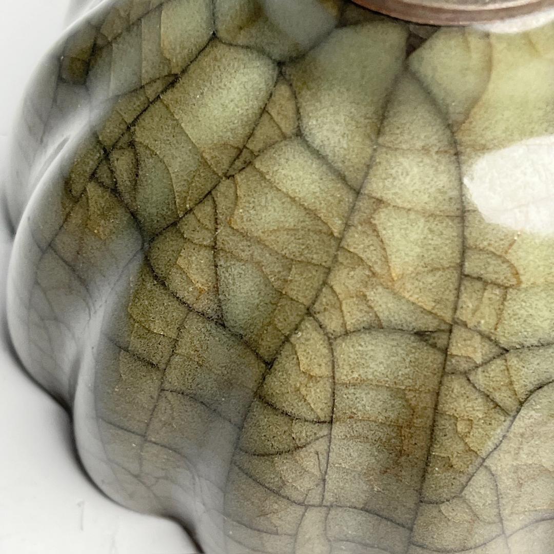 哥窯 陵花 杯 中国古玩 中国美術 唐物 擺件