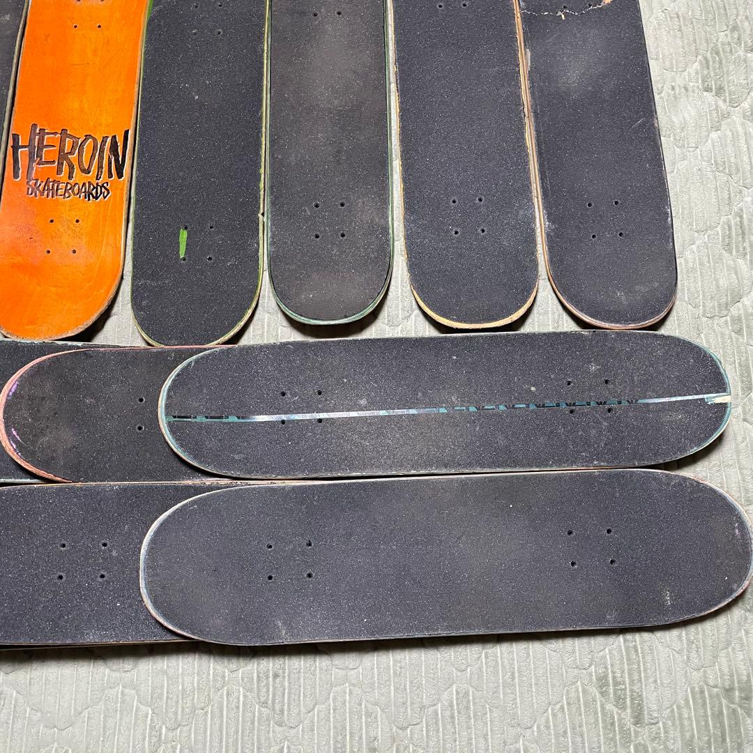 廃デッキ　15枚　オマケ付き　DIY まとめ売り　スケートボードデッキ　スケボー