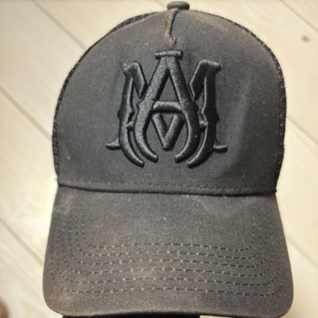 AMIRI ブラックメッシュキャップ