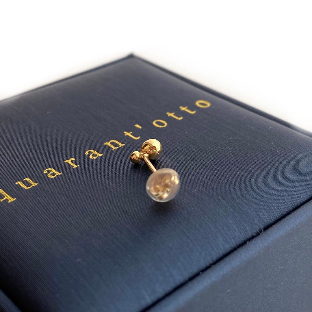 クアラントット　quarant’otto K18 ダイヤモンド　片耳　ピアス