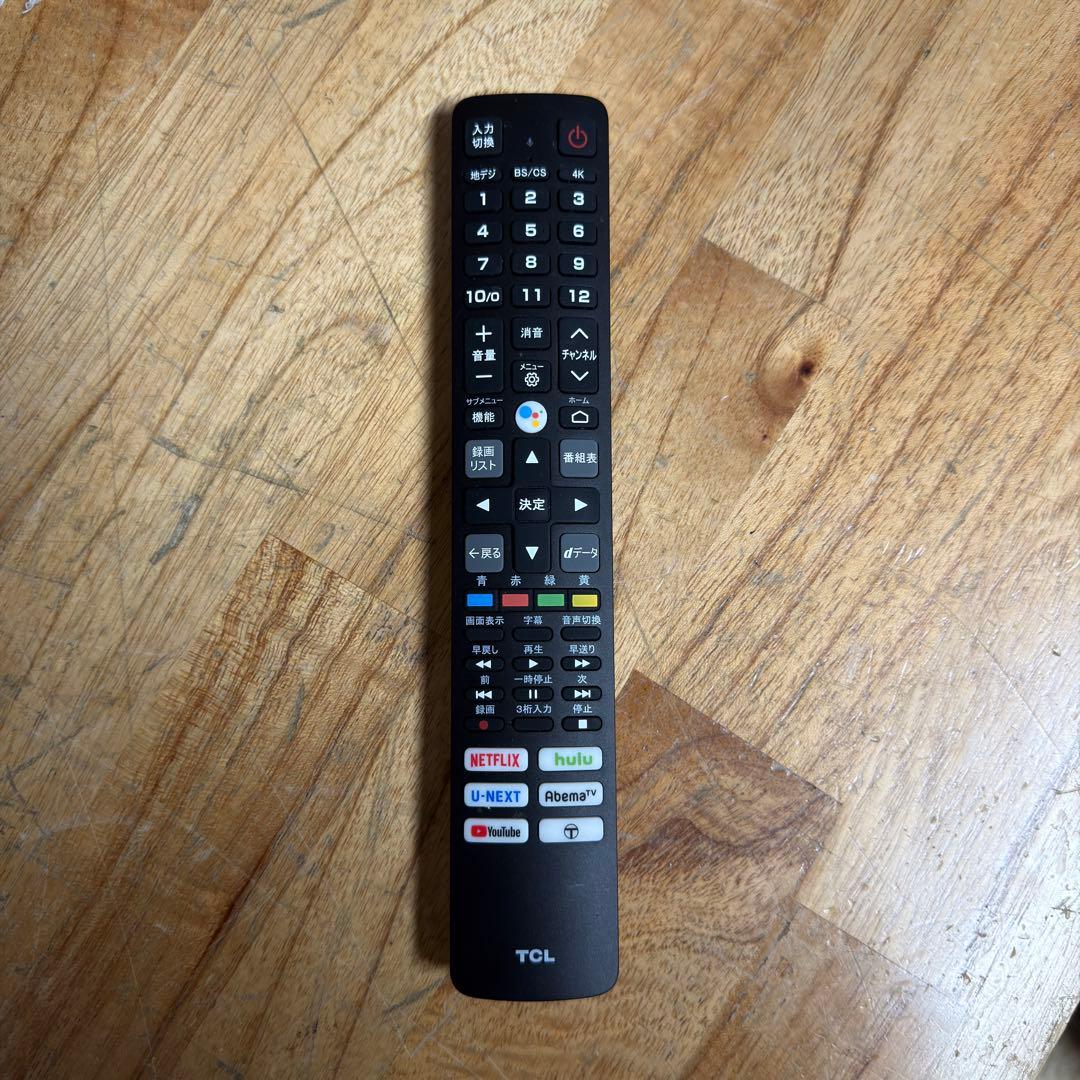 TCL 50V型4K 液晶テレビ スマートテレビ 50P615 動画配信アプリ○