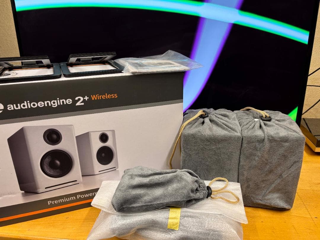 audioengine A2+ Wireless / スタンド・プラグケーブル付