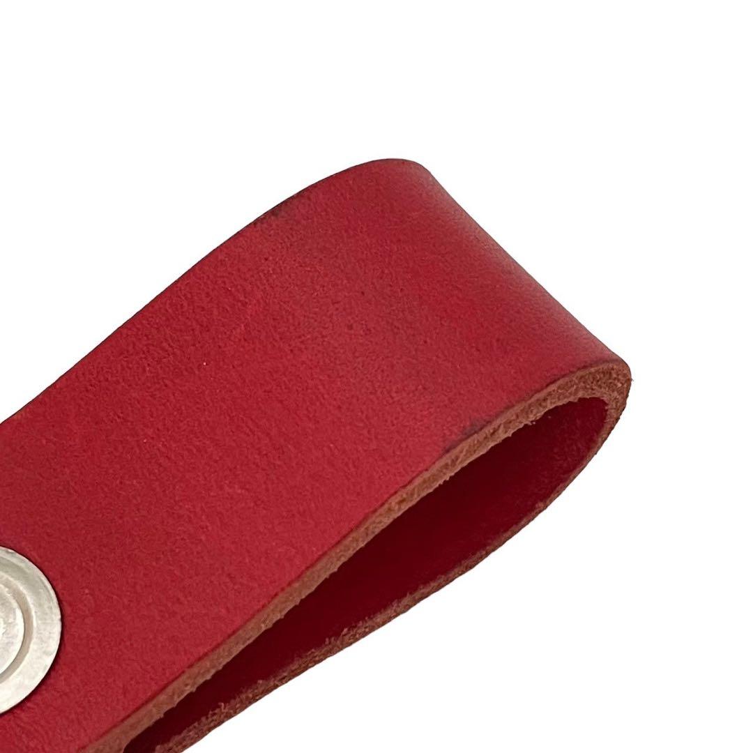 Supreme シュプリーム レザーキーリング 赤 Keychain レザー