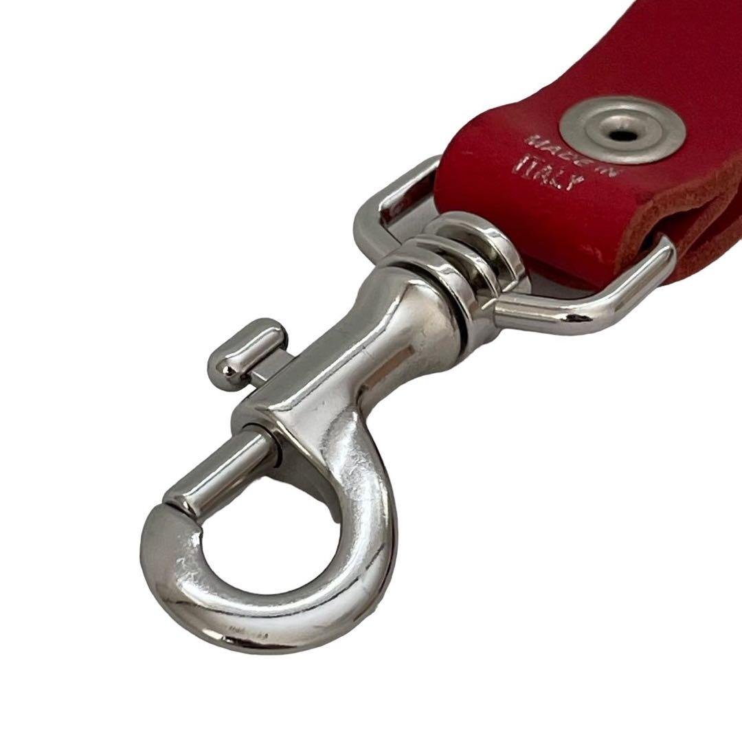 Supreme シュプリーム レザーキーリング 赤 Keychain レザー