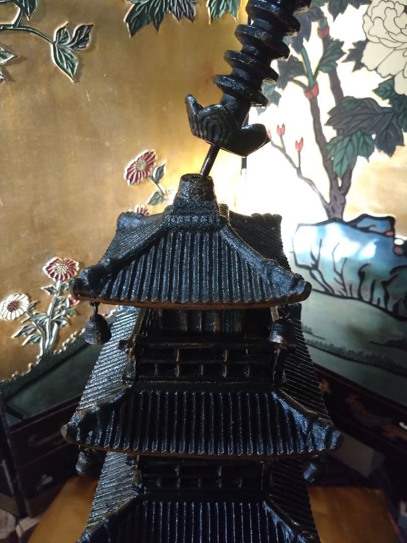 鉄製 五重塔 インテリア装飾 約80cm