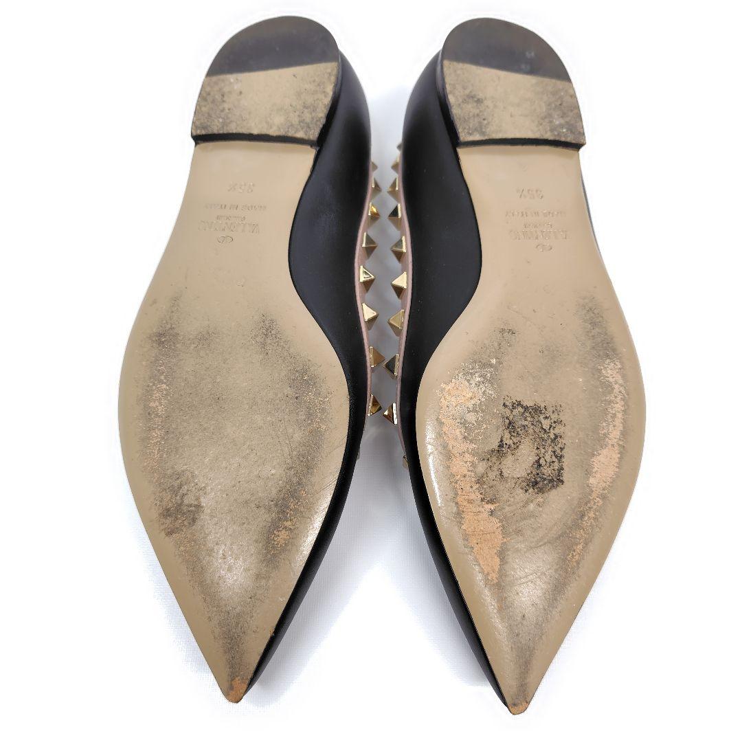 ★PHS様★バレンチノ フラットシューズ 35.5 スタッズ ポインテッド