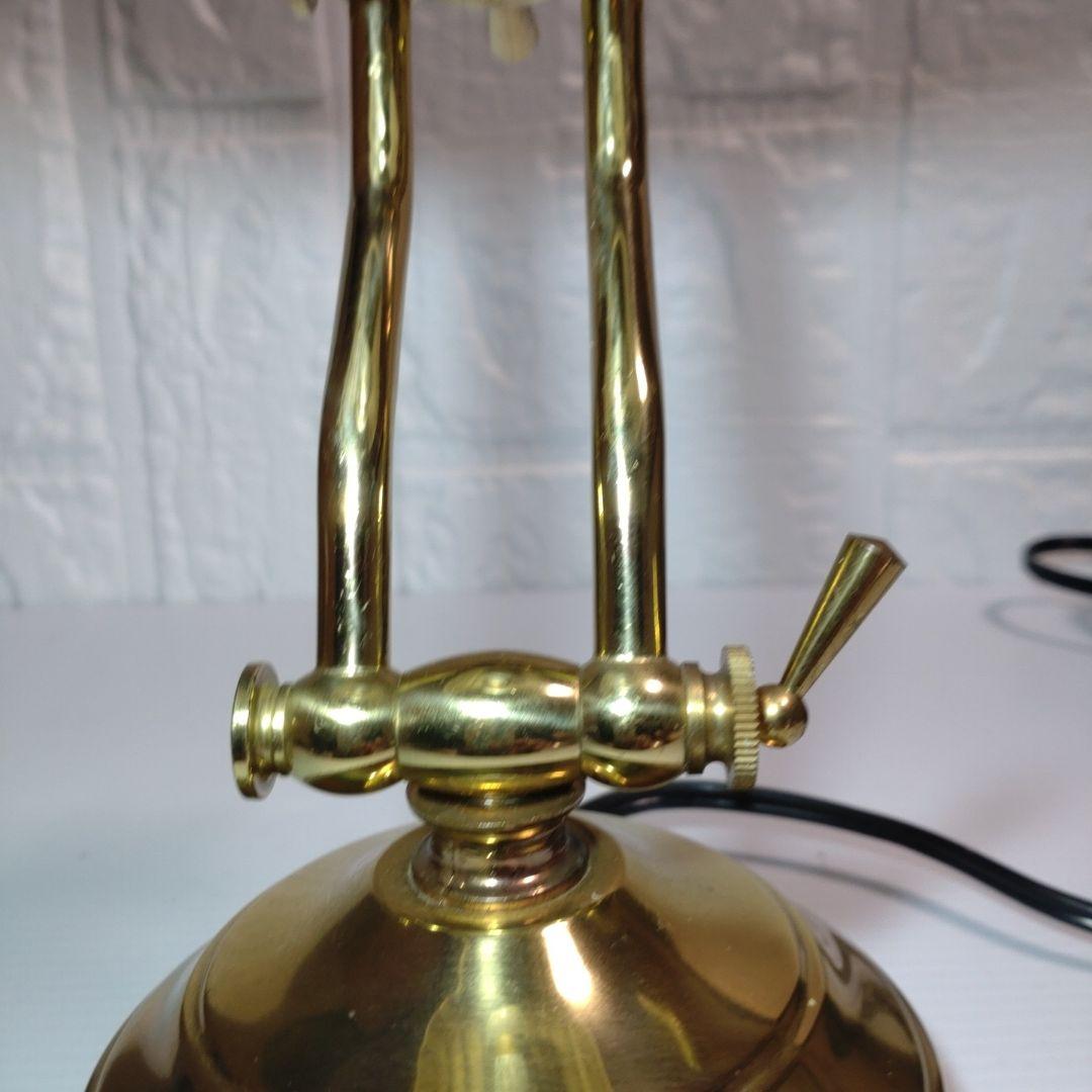 シェル型 テーブルランプ ビンテージ真鍮製