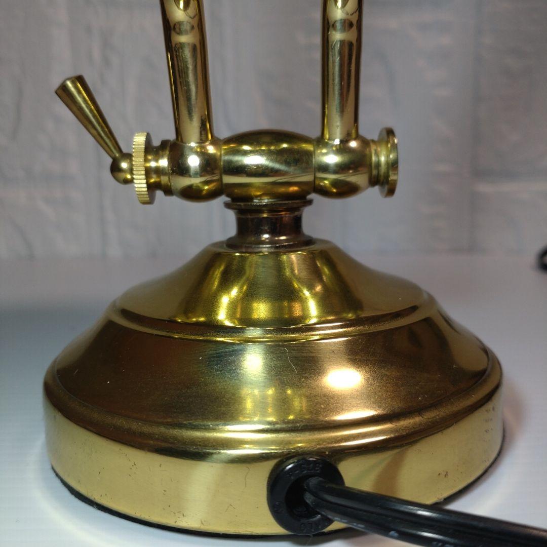 シェル型 テーブルランプ ビンテージ真鍮製