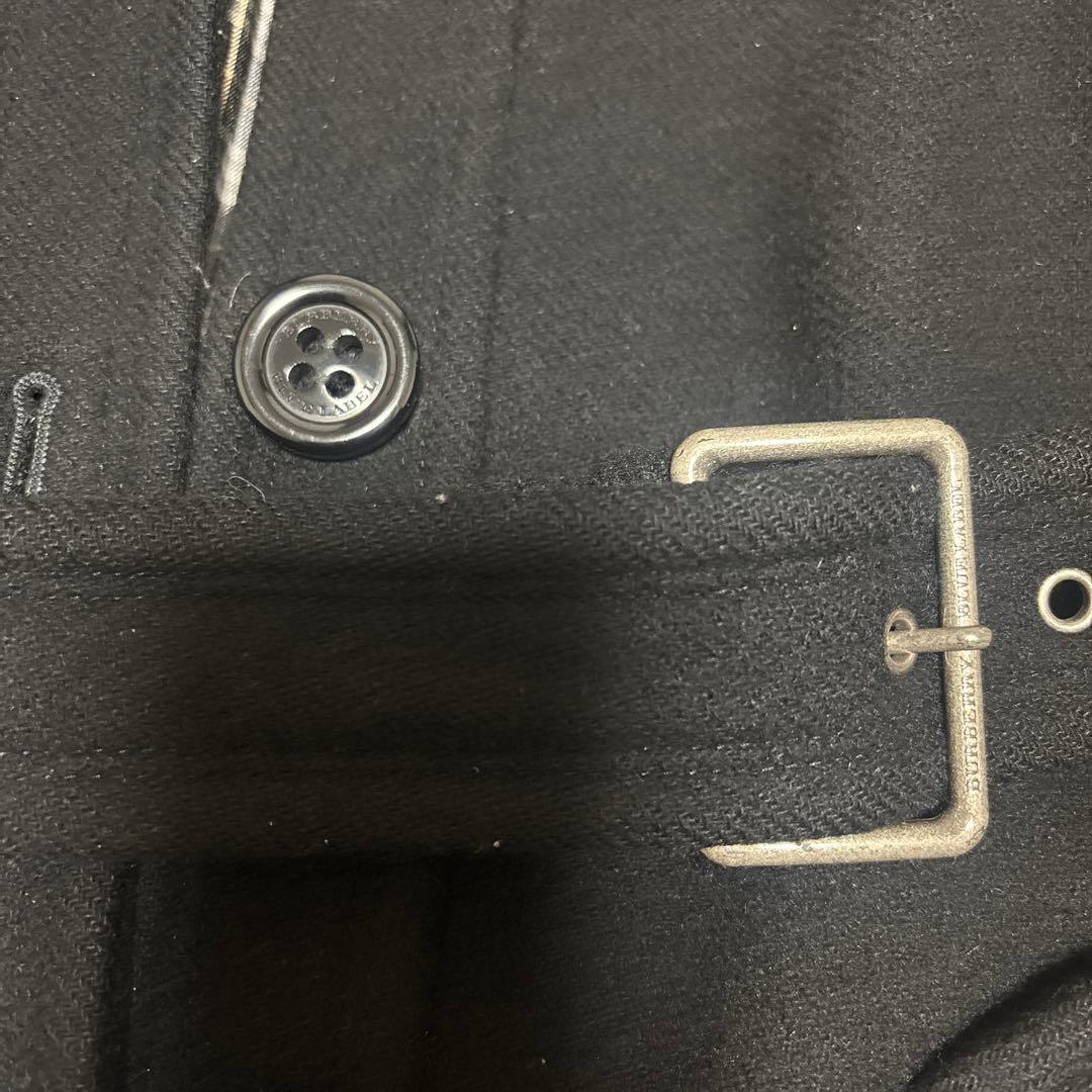 BURBERRY BLUE LABEL バーバリー アンゴラ混コート チェック