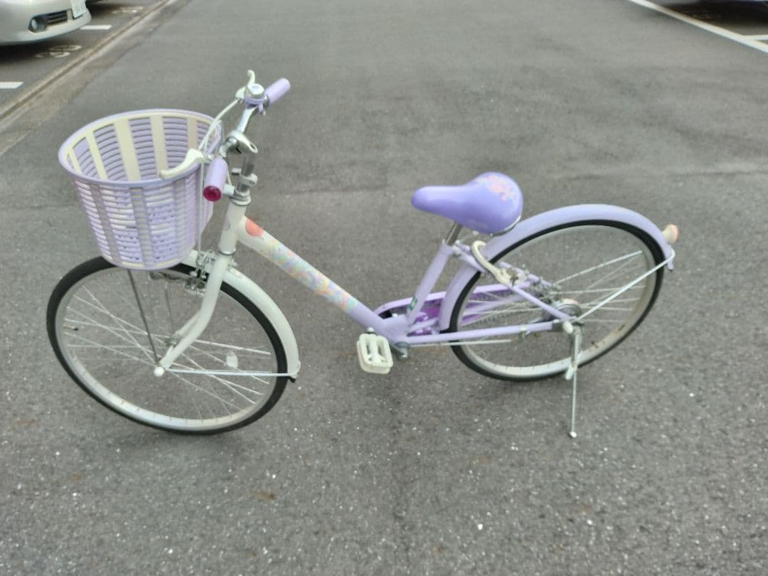 ブリジストン エコパル 薄紫 自転車 22インチ 女の子 直接の引き取り限定！！