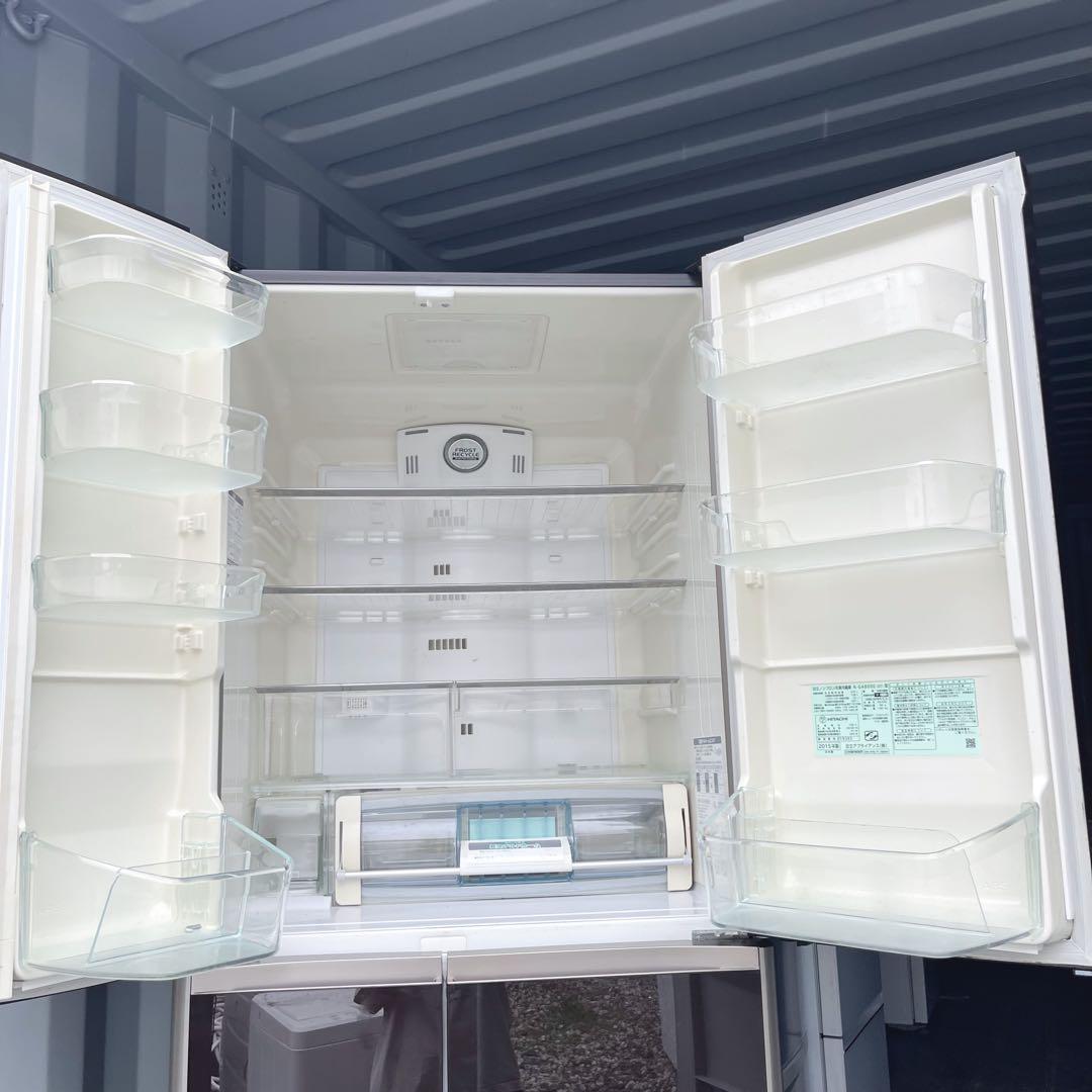 41取付無料！日立真空チルド搭載 スタイリッシュブラウン6ドア冷蔵庫！洗濯機