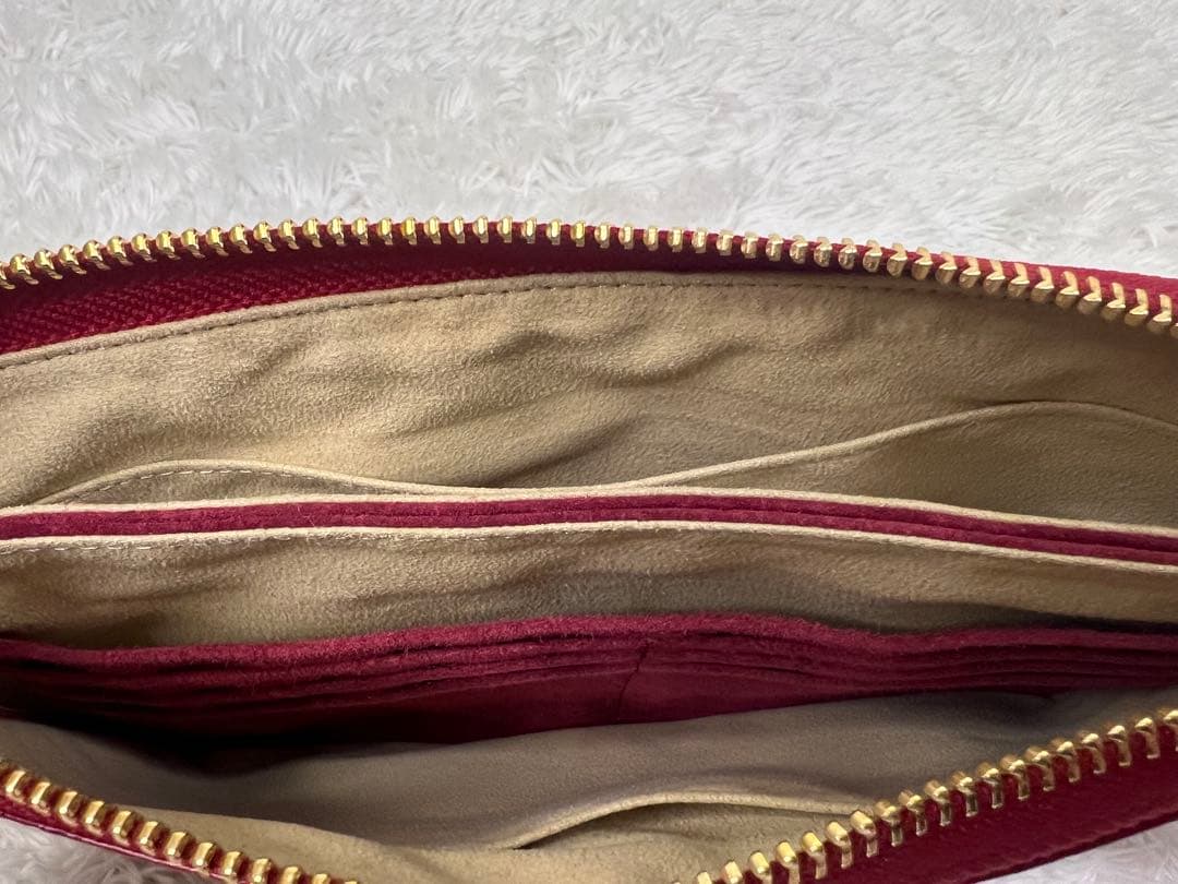 ATAO ブーブー ウォレットショルダーバッグ エナメル ゴールド金具　美品