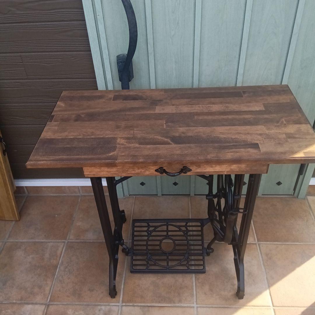 足踏みミシン用天板　足踏みミシンテーブル