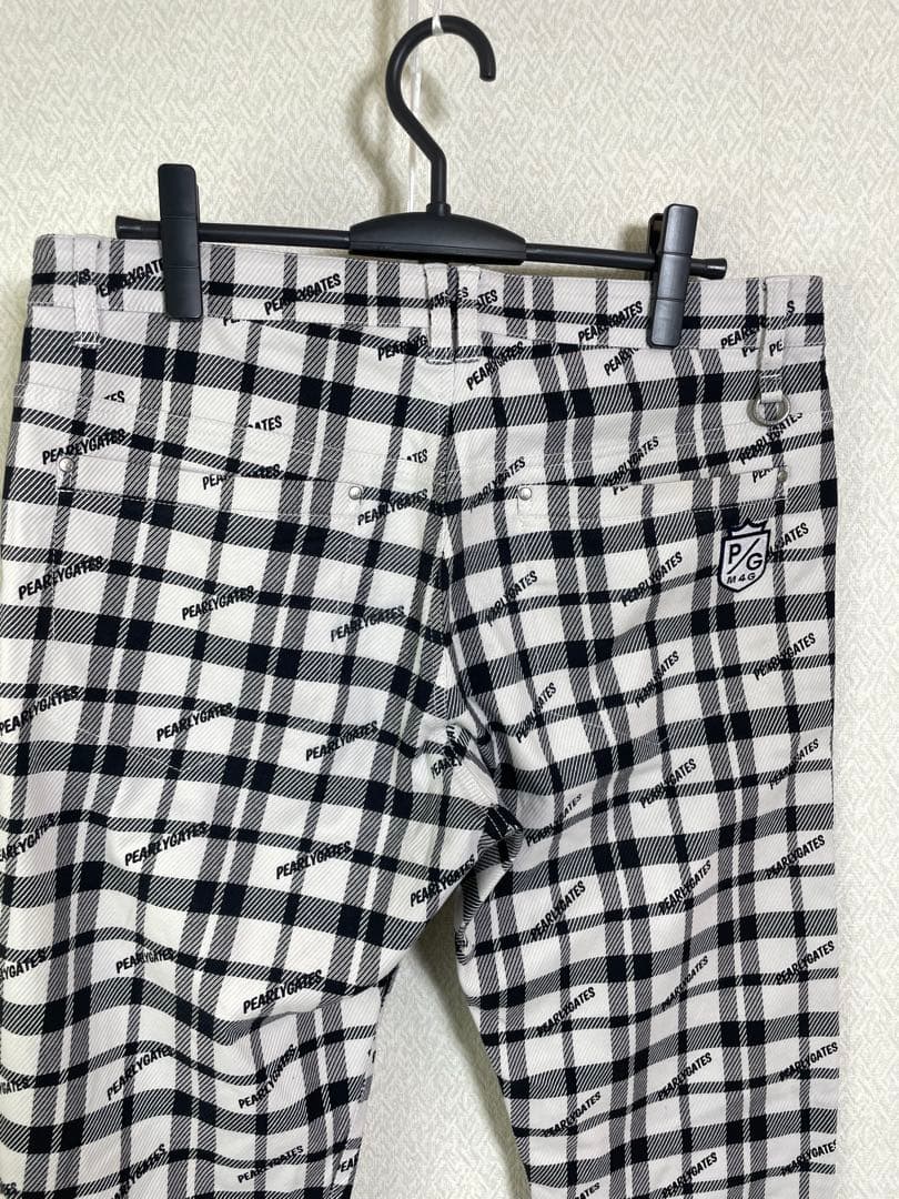 (美品）PEARLYGATESパーリーゲイツコットンポリエステルパンツ サイズ5