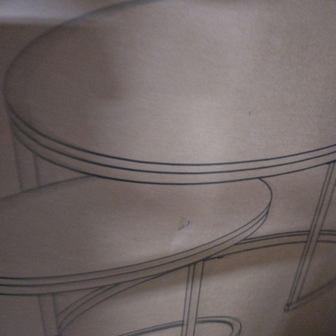 ネストテーブル ローテーブル センターテーブル 大理石柄LPP-WF323886