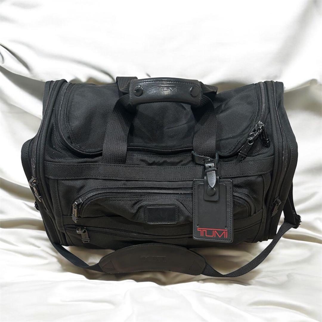 【美品】TUMI 22インチ SATCHEL 大型ボストン 黒　2way