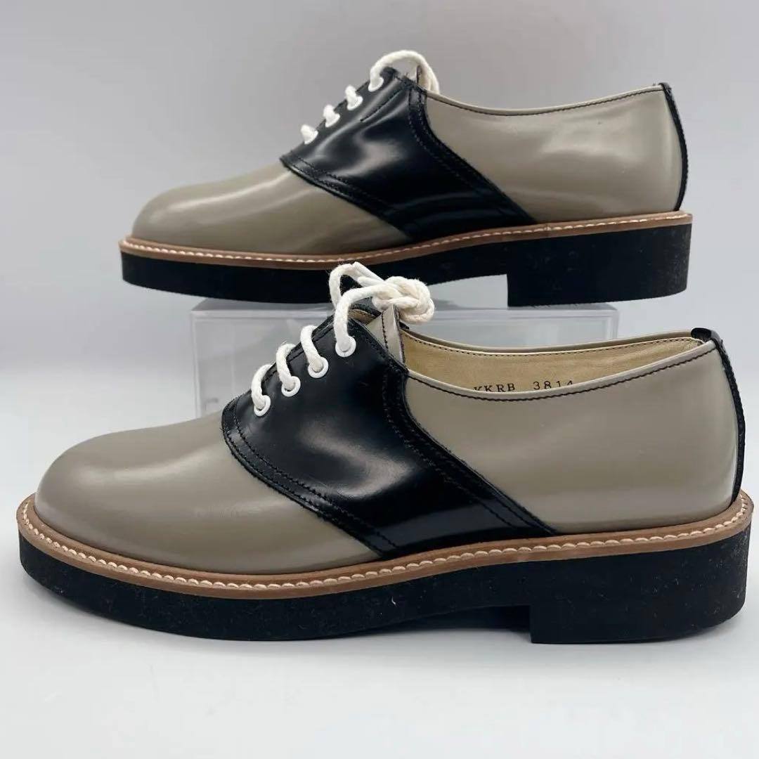 【未使用級】ハルタ 【23.5】 HARUTA サドルシューズ