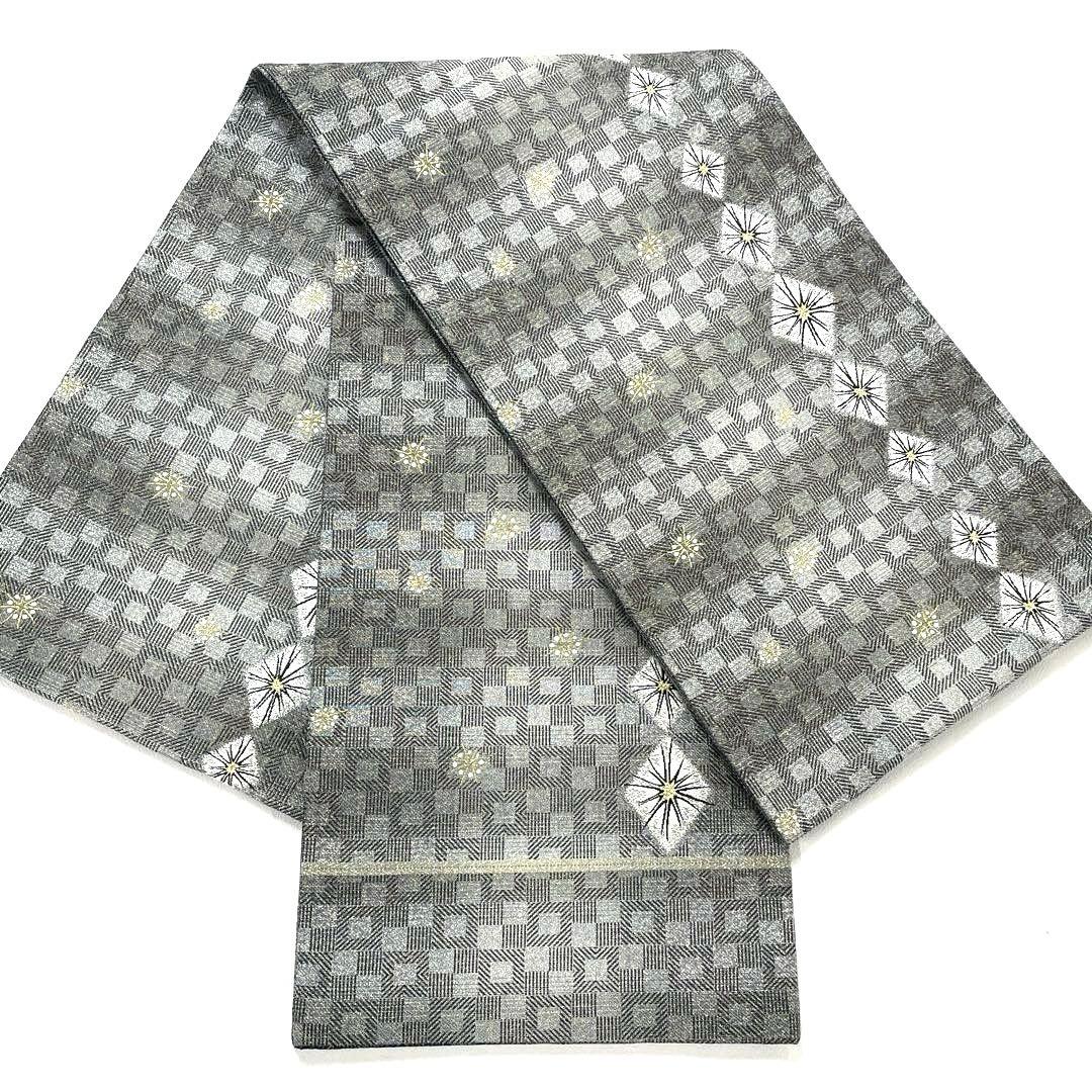 専用帯6016 ●高級 正絹 片面全通 リバーシブル 袋帯