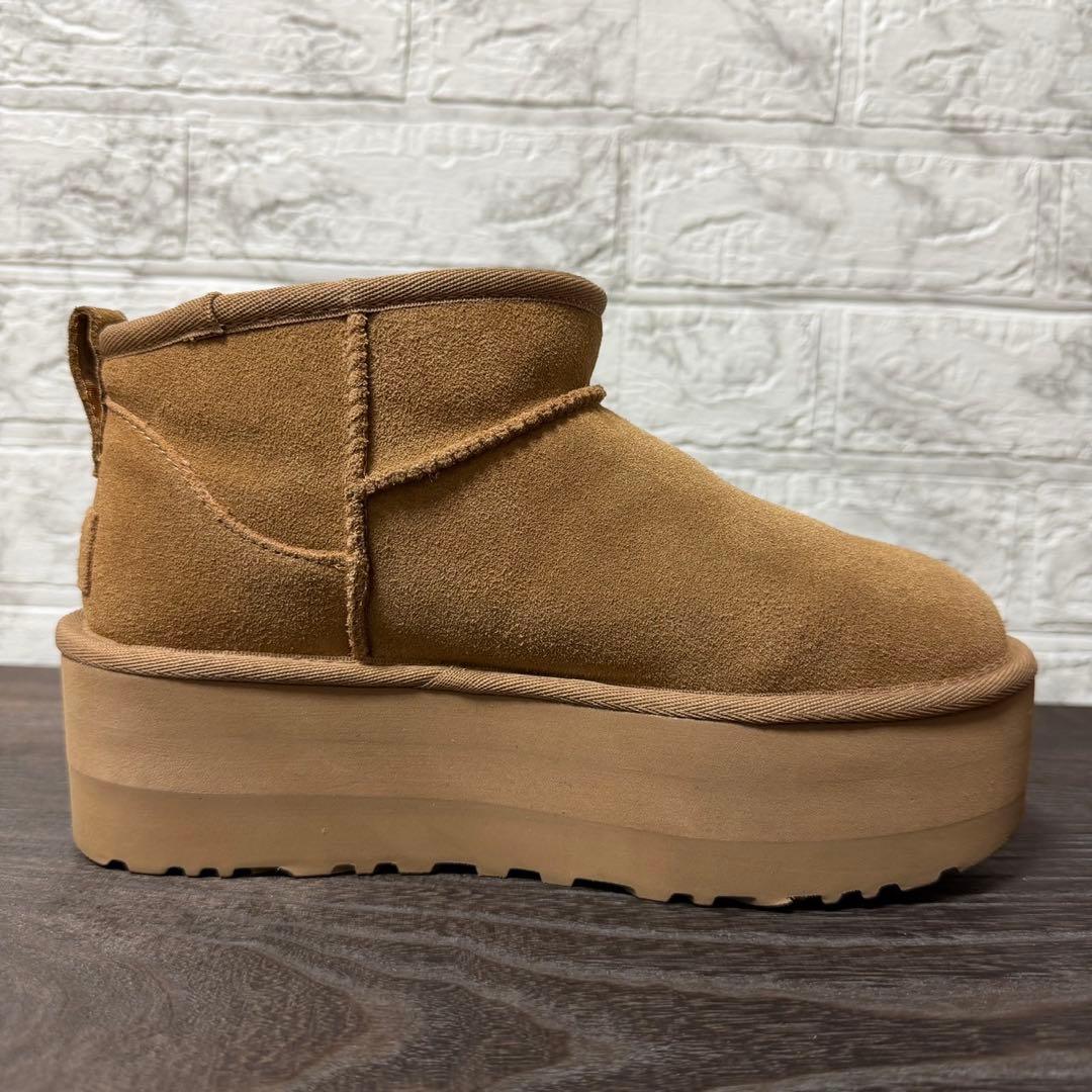 UGG クラシック ウルトラミニ プラットフォーム 23cm チェスナット　厚底