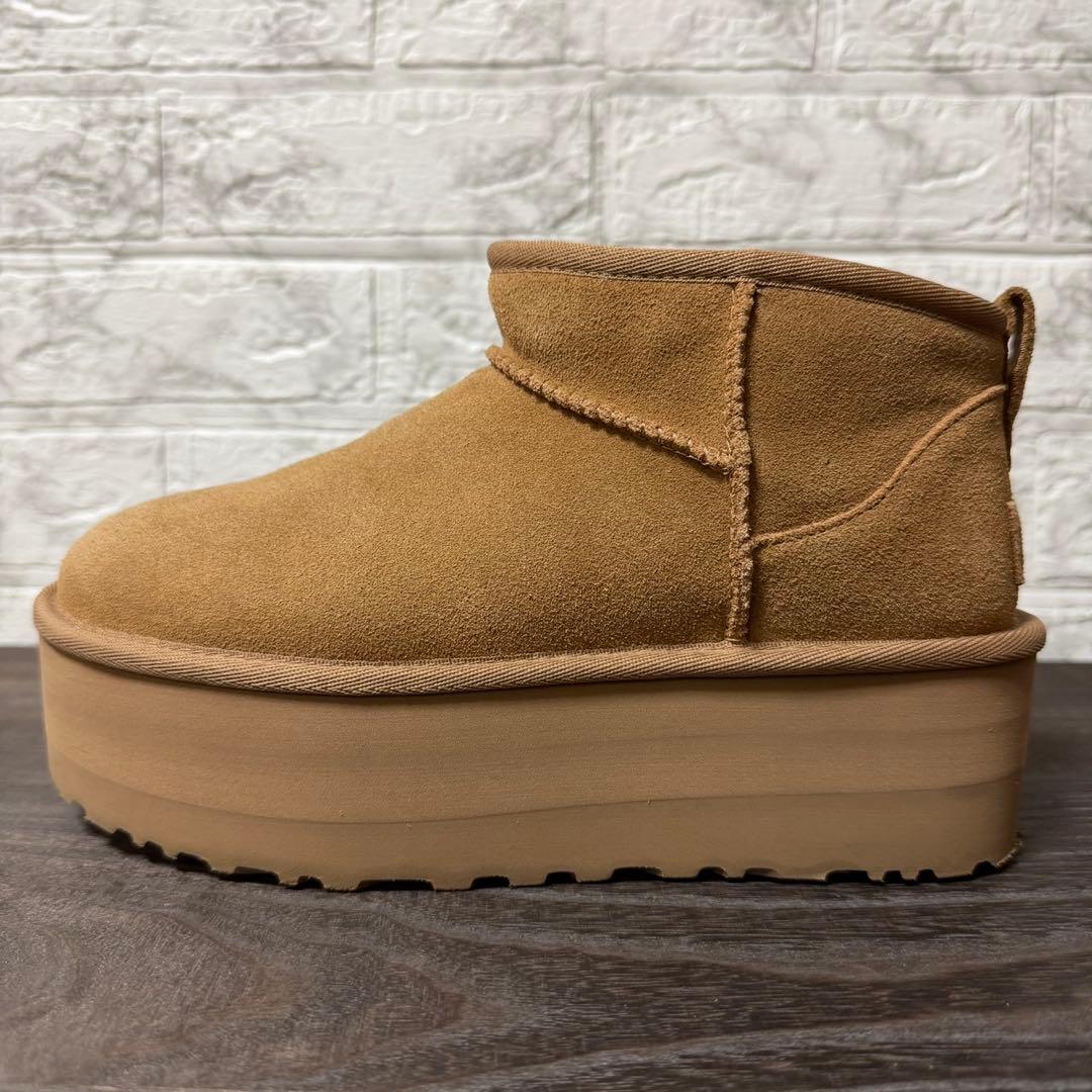 UGG クラシック ウルトラミニ プラットフォーム 23cm チェスナット　厚底