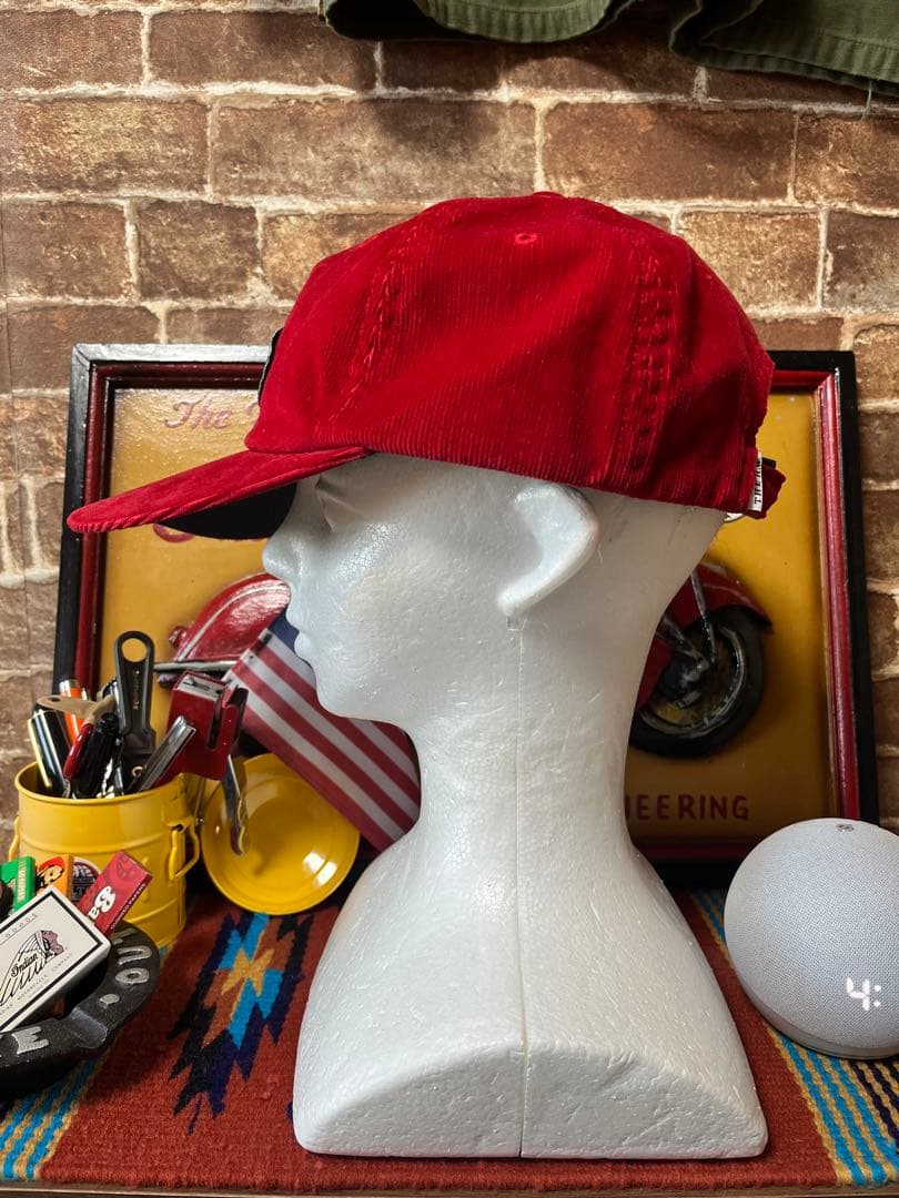 THE H.W.DOG&Co. コーデュロイキャップ レッド アメカジ