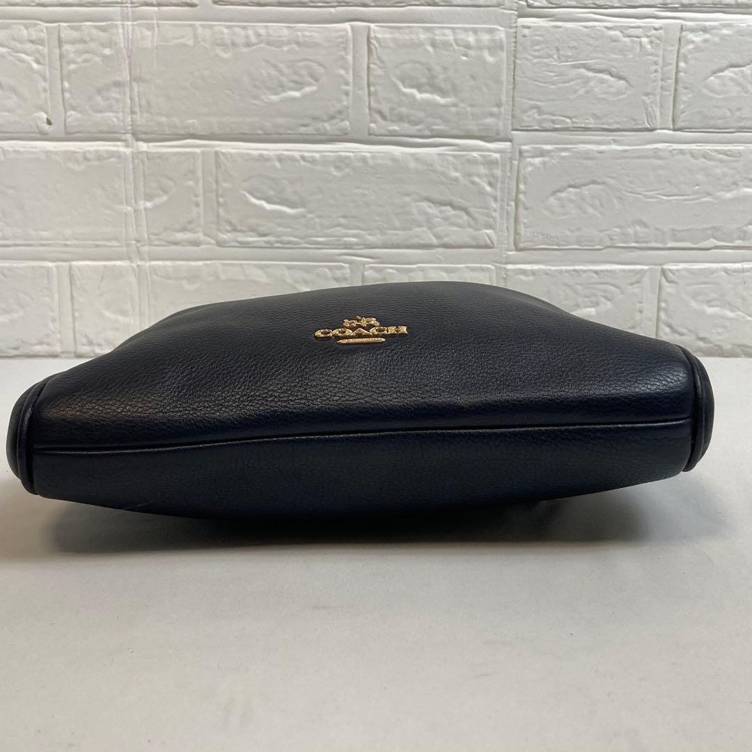 【美品】COACH コーチ　ショルダーバッグ　ブラック　レザー　2way式　ミニ