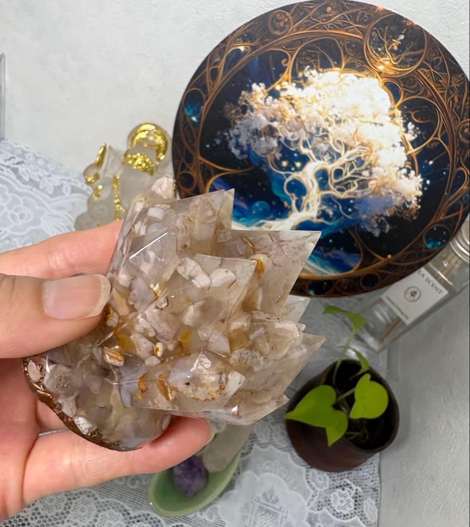 オルゴナイト クラスター 桜瑪瑙