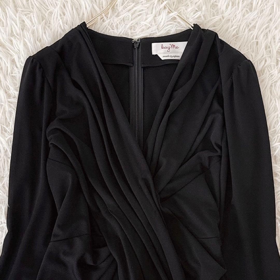 人気 11号✨ケイミー ヴィーナスワンピース ストレッチ ジャージー 洗える 黒