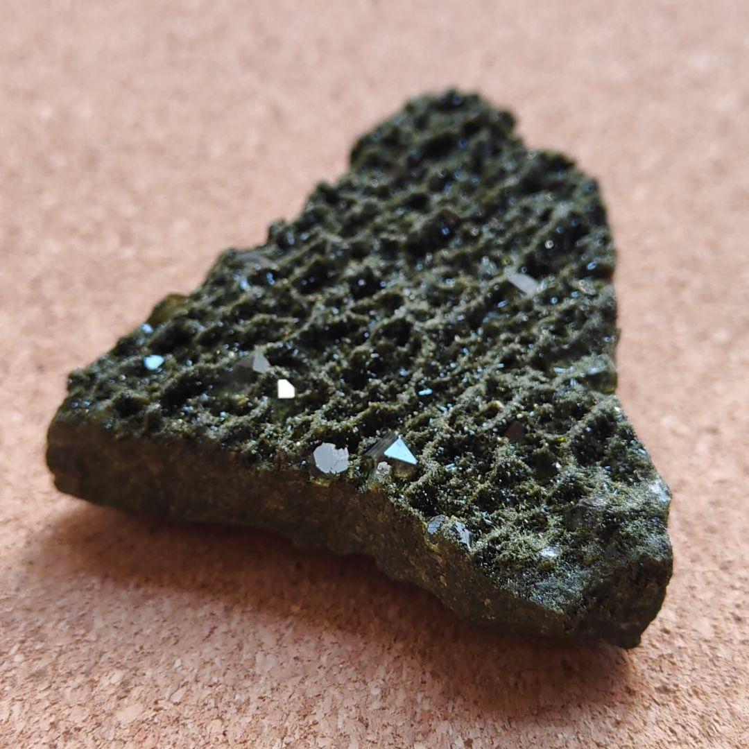 トルコ産エピドート&水晶　天然石 鉱物 原石