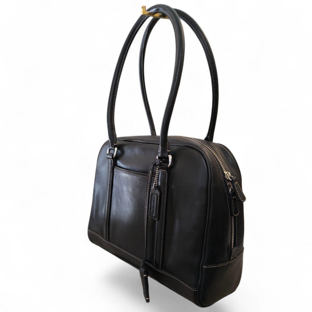 美品✨ COACH ハンドバッグ ブラック レザー ショルダーバッグ コーチ