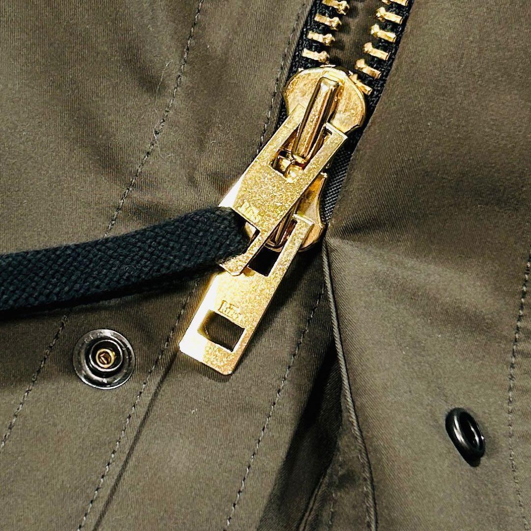 未使用級 リラクス モッズコート ボアベスト セット 取り外し可 カーキ 36