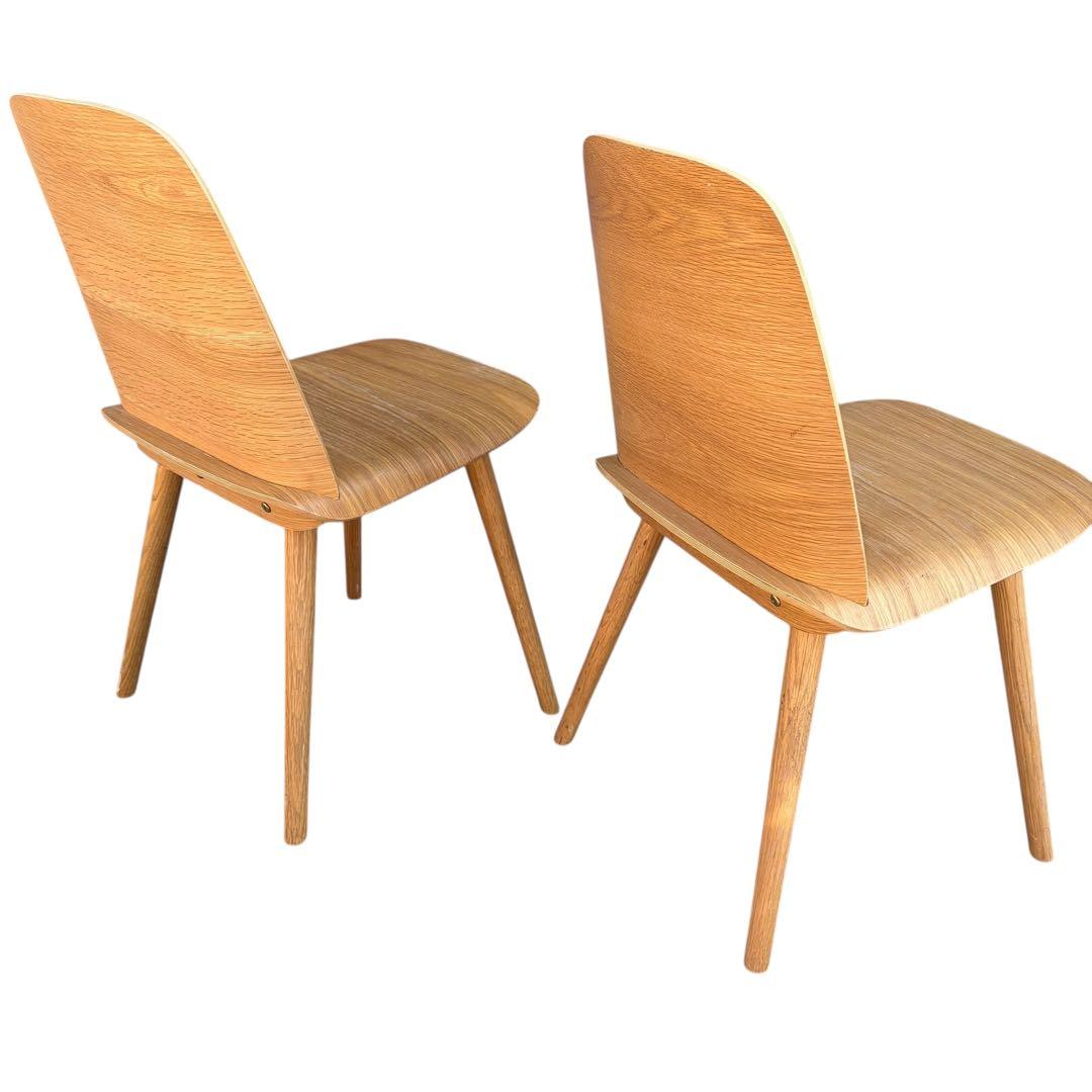 【美品】muuto ムート Nerd Chair ナードチェア オーク 2脚分②