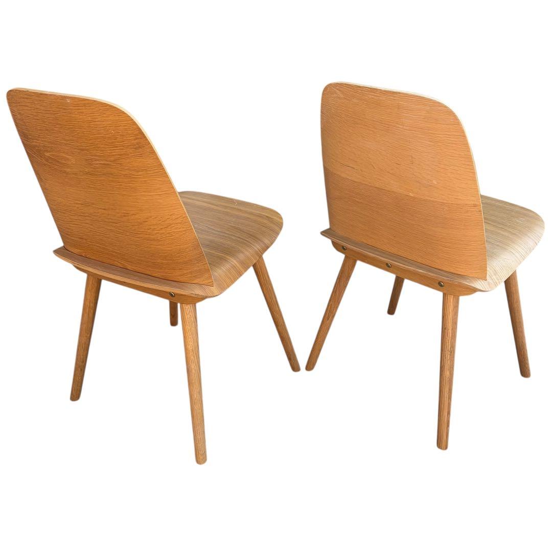 【美品】muuto ムート Nerd Chair ナードチェア オーク 2脚分②