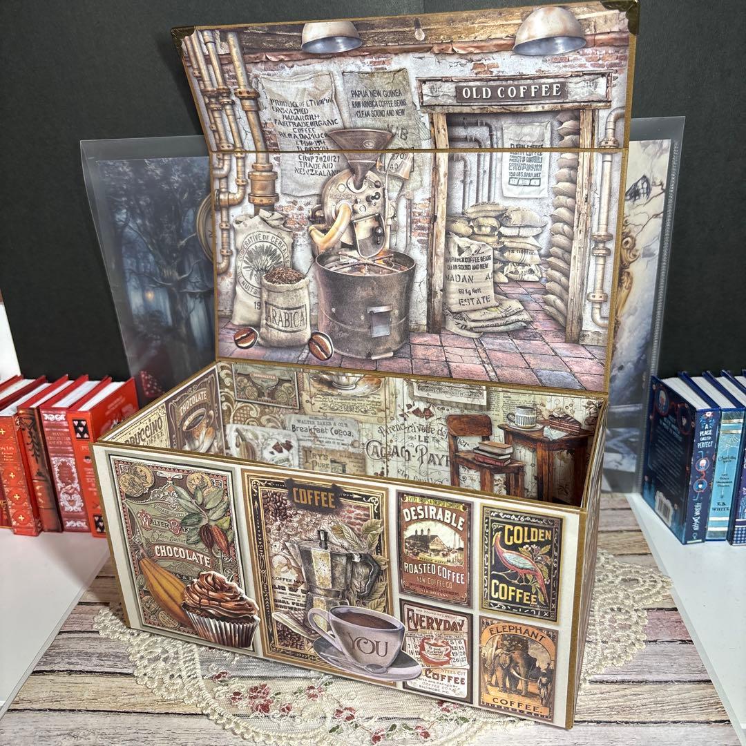 【新型】スタンペリアcoffee＆chocolateおすそ分け収納ボックス２点