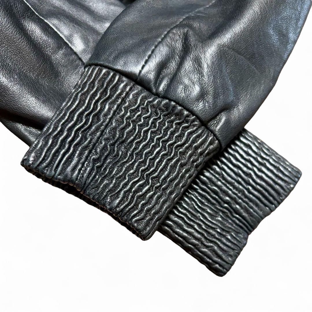 【T様】パトリツィア ぺぺレザージャケット 黒 S 羊革 高級装飾 希少