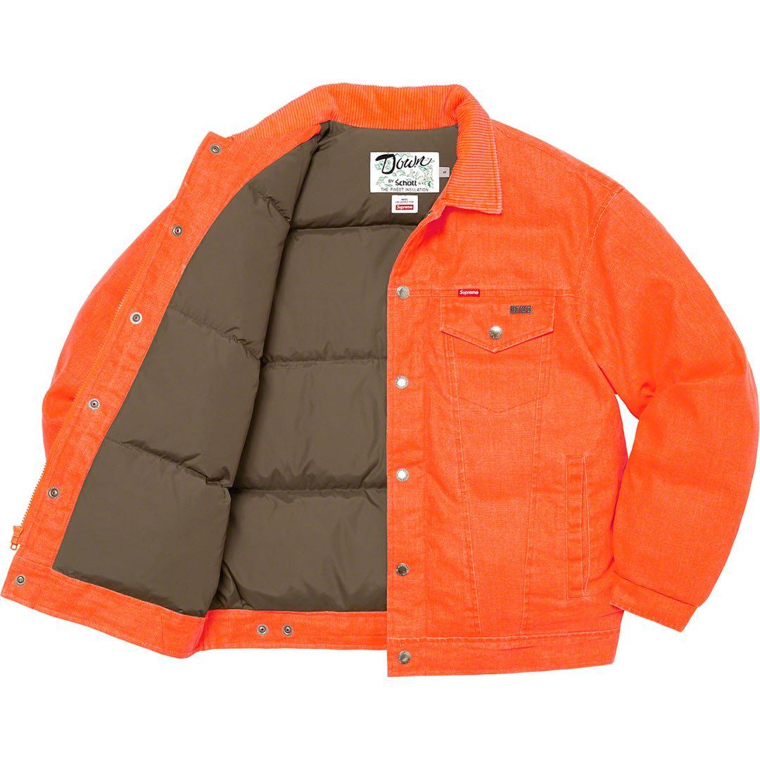じ*ん様 Supreme Schott CanvasDown Trucker J