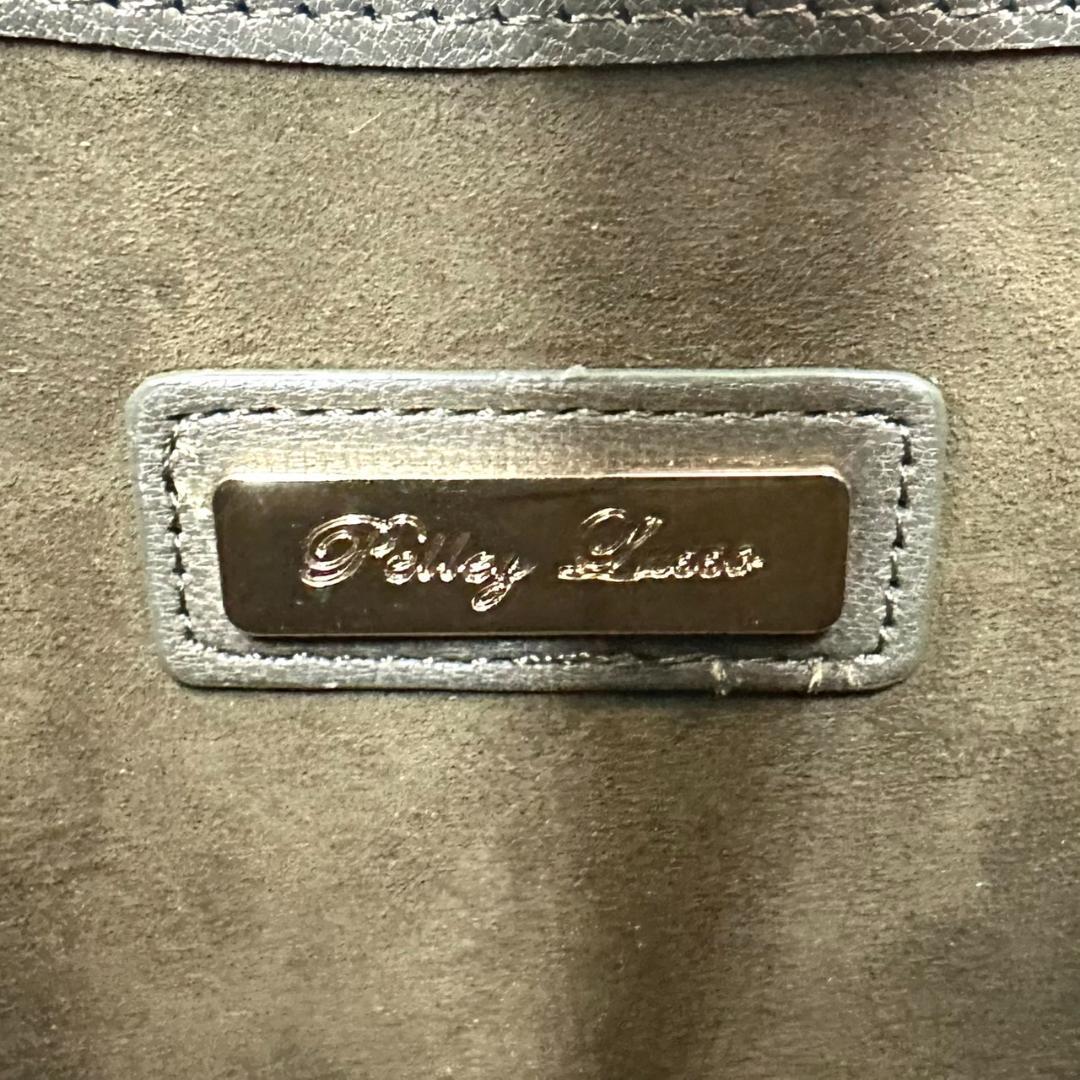 ペレリールッソ 日本製 クロコダイルレザー ショルダーバッグ ハンドバッグ