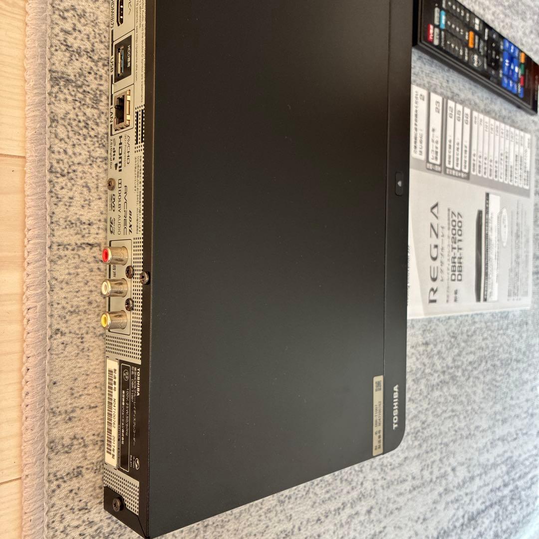 値下げ！東芝ブルーレイディスクレーコーダー REGZA DBR-T1007
