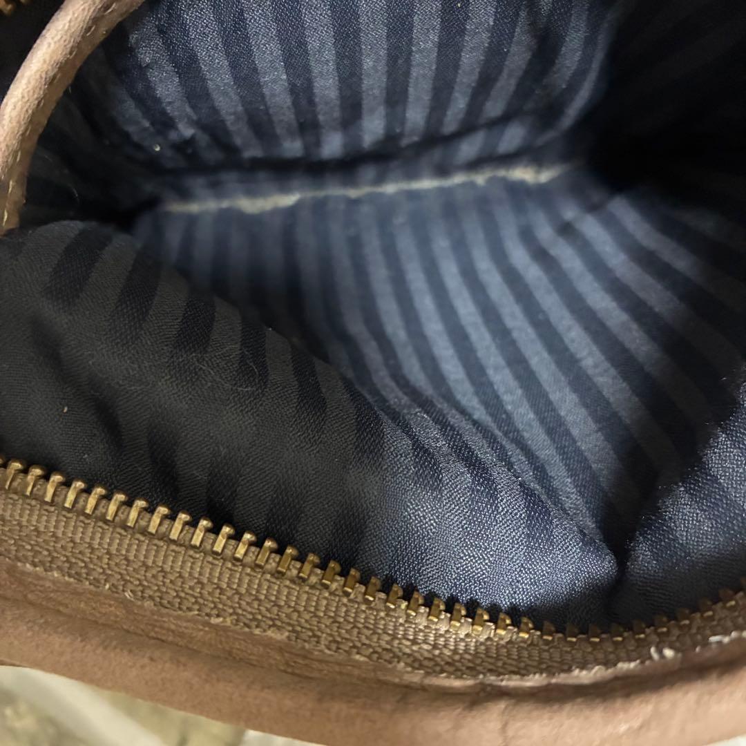 【希少品✨️】オールドコーチ ミニショルダーバッグ レザー 巾着型 円型 4954