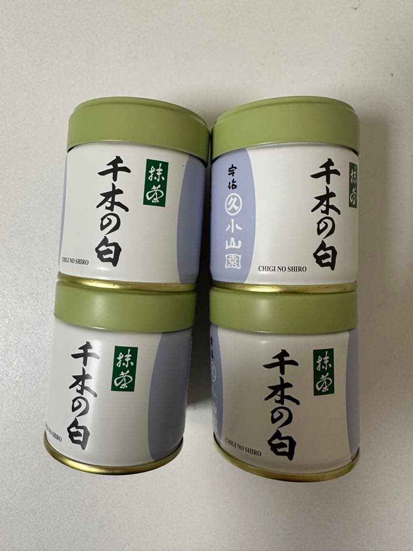 丸久小山園抹茶　40g缶千木の白x4缶
