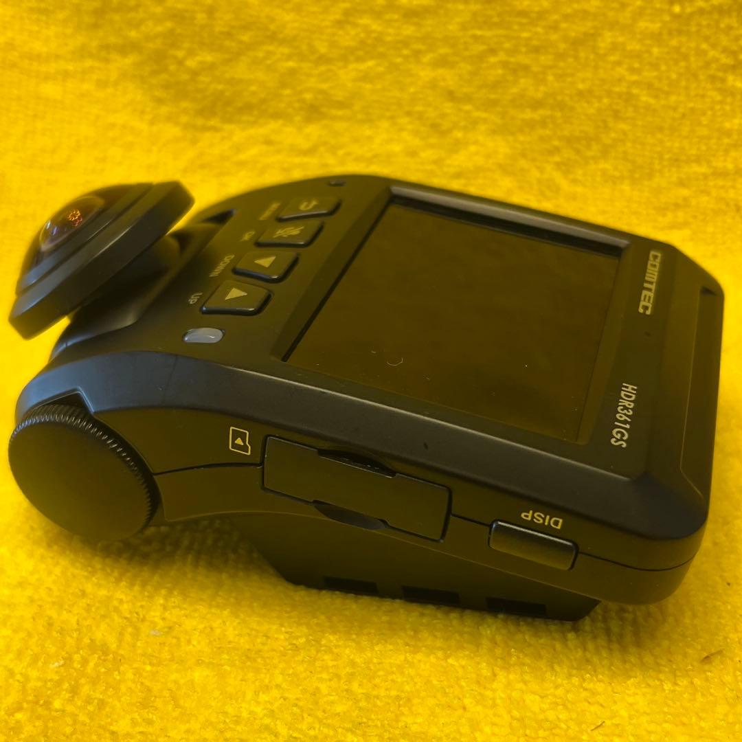 ☆整備品☆電池交換☆駐車監視コード　コムテックドライブレコーダーHDR361GS