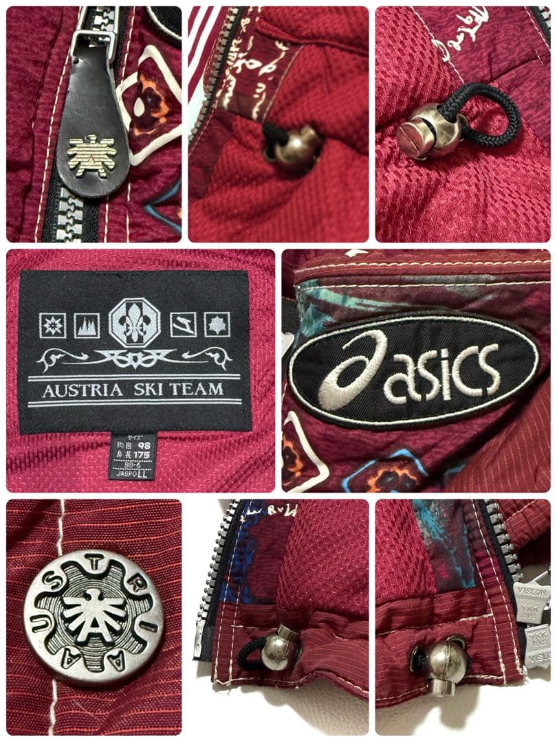 ASICS アシックス ヴィンテージ スキーウェア 上下 LL 90s 日本製